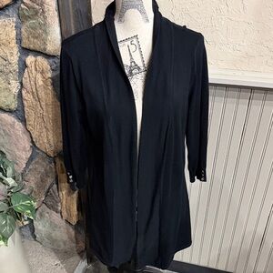 Christopher & Banks Charcoal Knit Cardigan